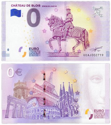 купить 0 евро (euro) «Замок Блуа. Статуя Людовика XII» 2018 2-серия (NEW)