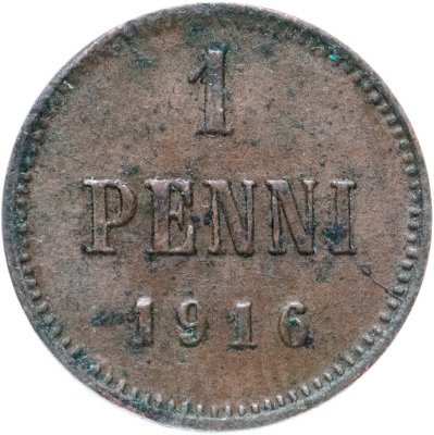купить 1 пенни (penni) 1916