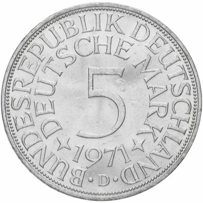 купить Западная Германия (ФРГ) 5 марок 1971