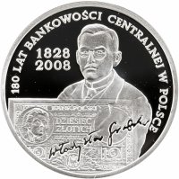 купить Польша 10 злотых (zlotych) 2009 "180 лет центральному банку Польши"