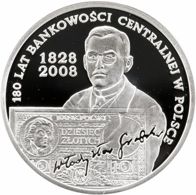 купить Польша 10 злотых (zlotych) 2009 "180 лет центральному банку Польши"
