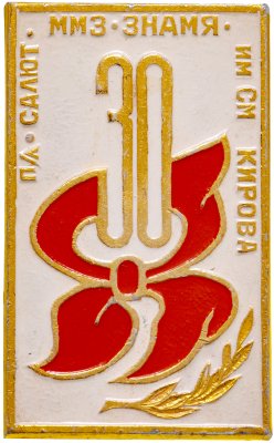 купить Значок Пионерский лагерь Салют ММЗ ЗНАМЯ имени С.М. Кирова 30 лет (Разновидность случайная )