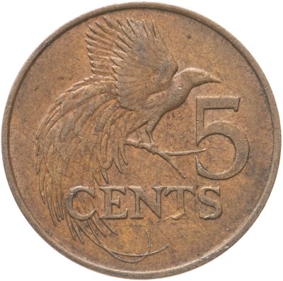 купить Тринидад и Тобаго 5 центов (cents) 1976