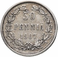 Купить 50 пенни 1907 L