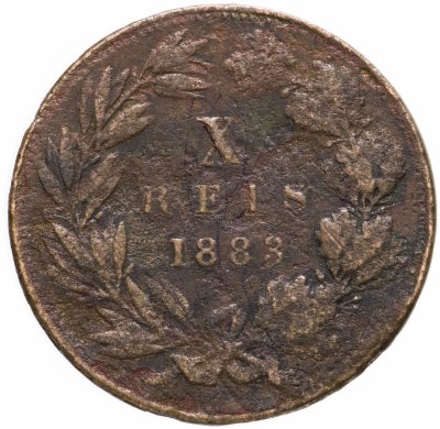 купить Португалия 10 рейс (reis) 1883