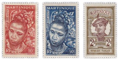 купить Франция, Мартиника набор из 3 марок 1908