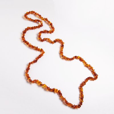 купить Бусы винтажные с бусинами различной формы и цвета, янтарь, СССР, 1970-1980 гг.