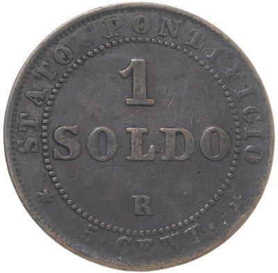 купить Папская область 1 сольдо (soldo) 1866