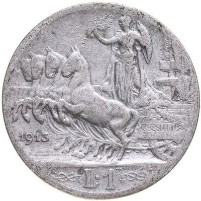 купить Италия 1 лира (lira) 1908-1913, случайный год