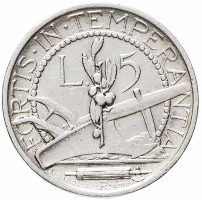 купить Сан-Марино 5 лир (lire) 1935