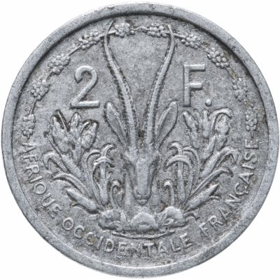 купить Французская Западная Африка 2 франка (francs) 1948