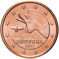 купить Андорра 5 евроцентов 2017