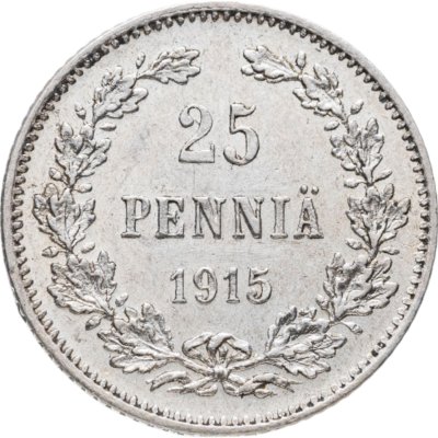 купить 25 пенни (pennia) 1915 S Российская Финляндия