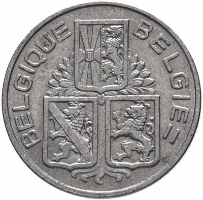 купить Бельгия 1 франк (franc) 1939 Надпись - 'BELGIQUE - BELGIE'