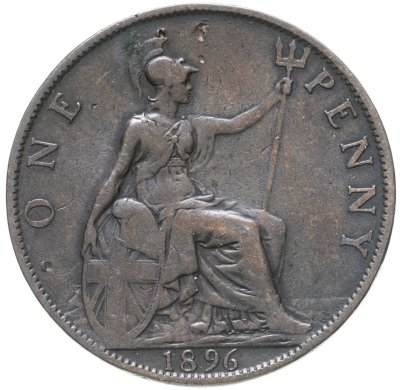 купить Великобритания 1 пенни (penny) 1896