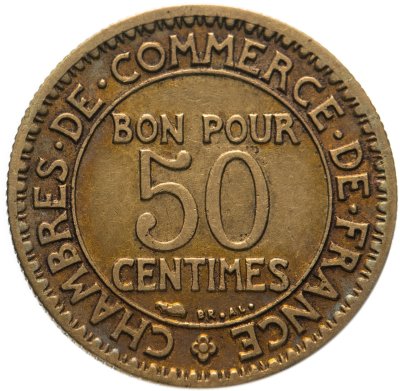 купить Франция 50 сантимов 1924
