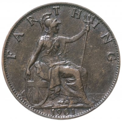 купить Великобритания 1 фартинг (farthing) 1901
