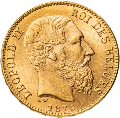 купить Бельгия 20 франков (francs) 1875