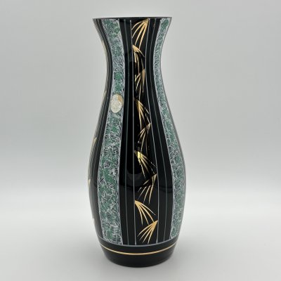 купить Ваза с абстрактным рисунком, Ilmenau, стекло, роспись, золочение, Германия, 1960-1980 гг.