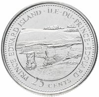 купить Канада 25 центов (cents) 1992 "125 лет Конфедерации Канада - Остров Принца Эдуарда"
