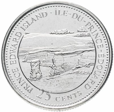 купить Канада 25 центов (cents) 1992 "125 лет Конфедерации Канада - Остров Принца Эдуарда"