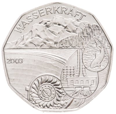 купить Австрия 5 евро (euro) 2003 Гидроэлектростанция