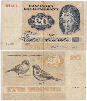 купить Дания 20 крон 1972 (1979) год