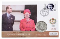 Купить Британские Виргинские острова 1 доллар (dollar) 2006 "80 лет со дня рождения Королевы Елизаветы II" (в конверте)