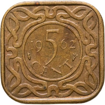 купить Суринам 5 центов (cents) 1962