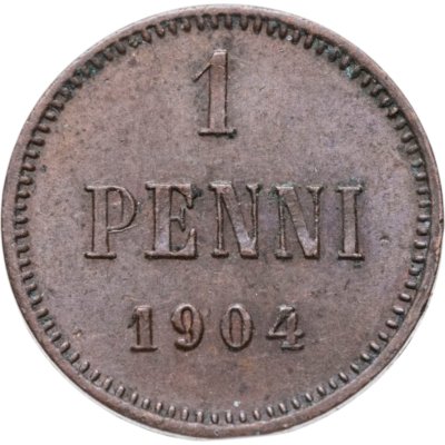 купить 1 пенни (penni) 1904, монета для Финляндии