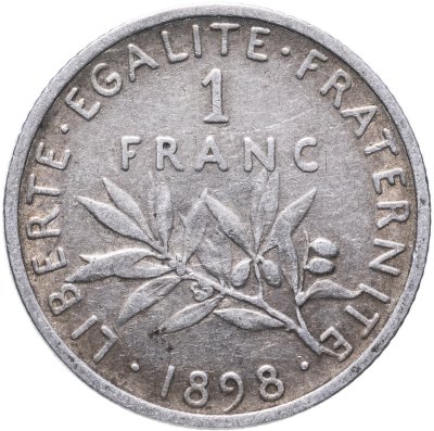 купить Франция 1 франк (franc) 1913-1919