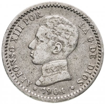 купить Испания 50 сентимо (centimos) 1904 (Альфонсо XIII)