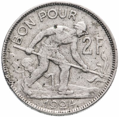 купить Люксембург 2 франка (francs) 1924