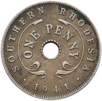 купить Южная Родезия 1 пенни (penny) 1941