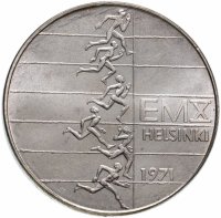 купить Финляндия 10 марок 1971 "10-й чемпионат Европы по лёгкой атлетике 1971 года в Хельсинки"
