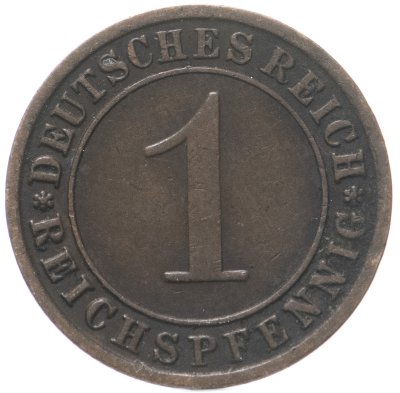 купить Германия 1 рейхспфенниг (reichspfennig) 1929 F