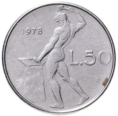 купить Италия 50 лир 1978