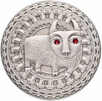 Купить Беларусь 20 рублей 2009 знаки зодиака "Телец"