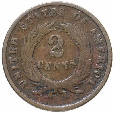 купить США 2 цента (cents) 1866 Union Shield