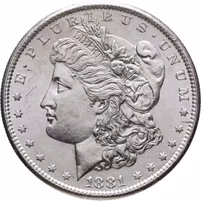 купить США 1 доллар (dollar) 1881 S Доллар Моргана знак монетного двора: "S" - Сан-Франциско