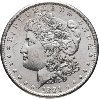 купить США 1 доллар (dollar) 1881 S Доллар Моргана знак монетного двора: "S" - Сан-Франциско