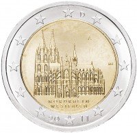 Купить Германия 2 евро 2011 A "Федеральные земли Германии: Северный Рейн - Вестфалия"
