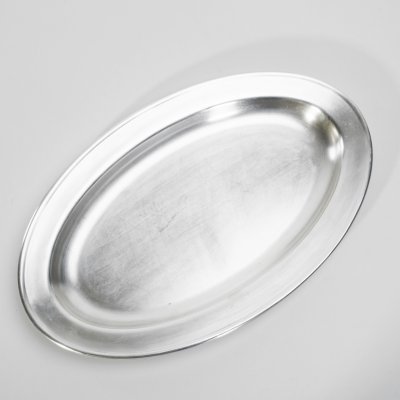купить Поднос овальной формы (большой), мельхиор (медь-никель), Кольчугинский завод цветных металлов, СССР, 1962-1990 гг.