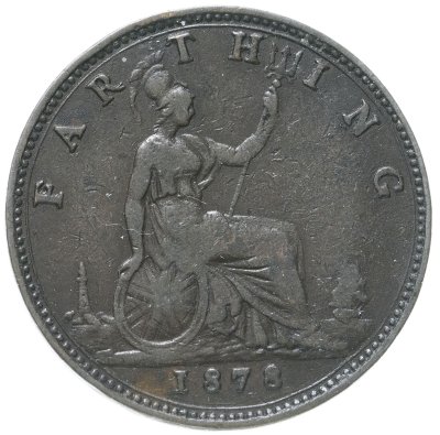 купить Великобритания 1 фартинг (farthing) 1878