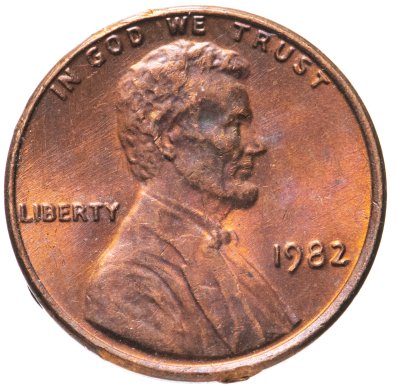 купить США 1 цент (cent) 1982 Мемориал Линкольна (Lincoln Memorial Cent)