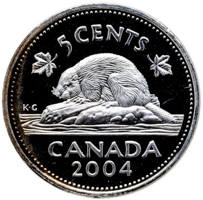 купить Канада 5 центов (cents) 2004 Proof