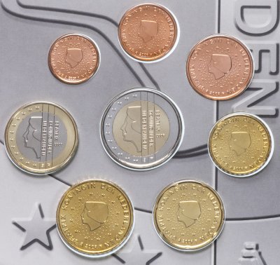 купить Нидерланды годовой набор евро 2009 BU (8 монет, в официальном буклете)
