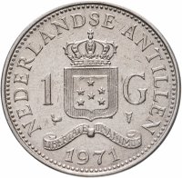 купить Нидерландские Антильские острова 1 гульден (gulden) 1971