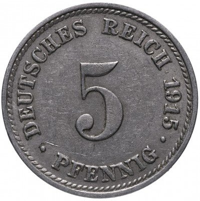 купить Германия 5 рейх пфеннигов 1915 "D"