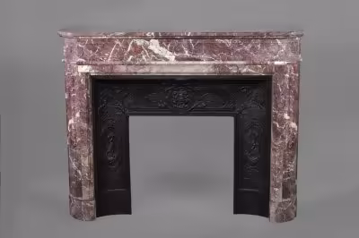 купить Каминный портал, мрамор, чугун, Франция, 1830-1870 гг.